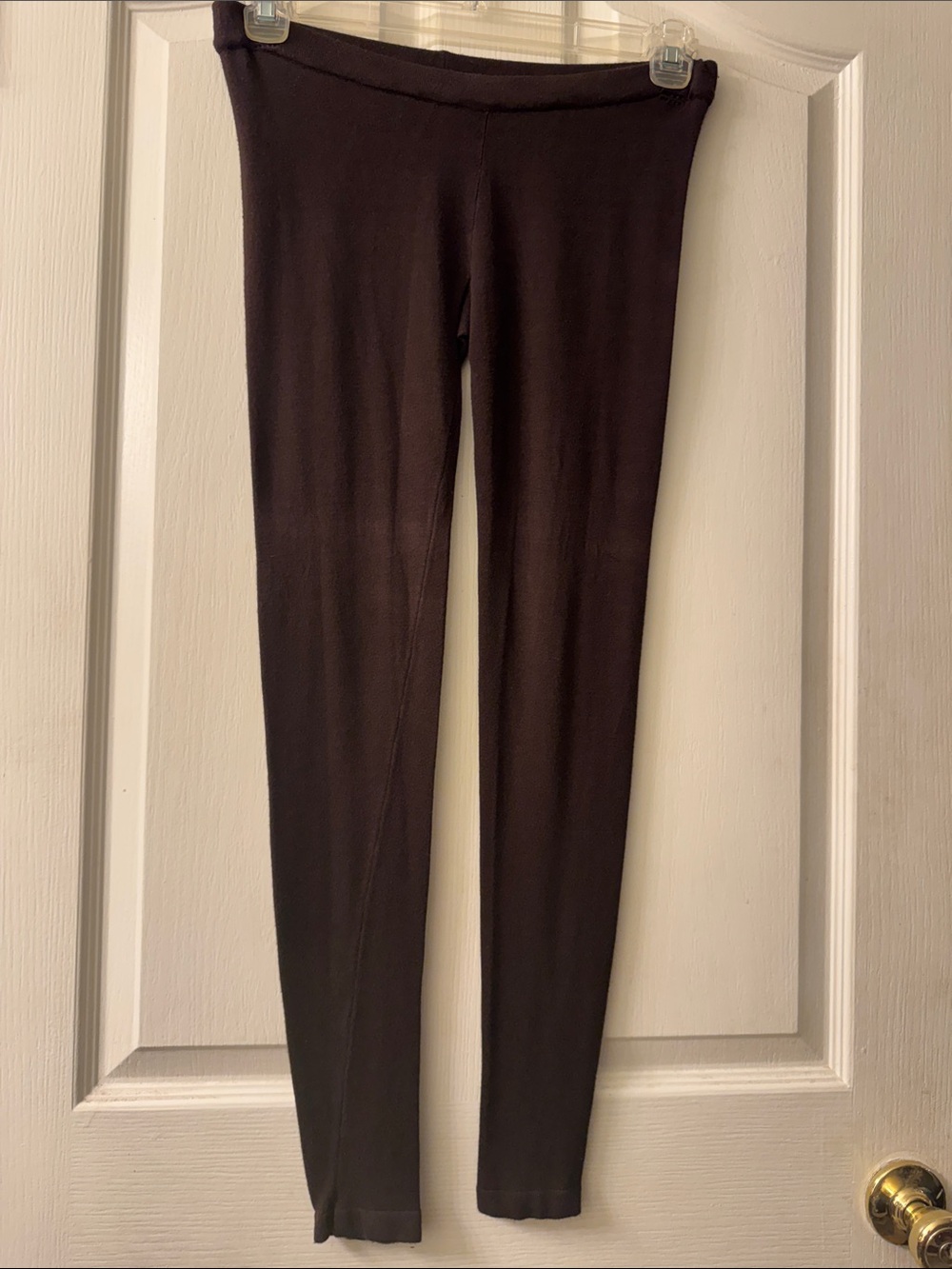 Forever 21 Chicolate Brown soft touch stretch waist Leggings size large
